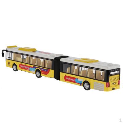 1:50 Legierung Bus Sightseeing Auto Modell Fahrzeug Kind Spielzeug Weihnachtsgeschenk Gelb