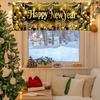 2026 Happy New Year Short Curtains Valances Fireworks&Balloons Windows Treatments New Year Decorations for Home Kitchen Bathroom