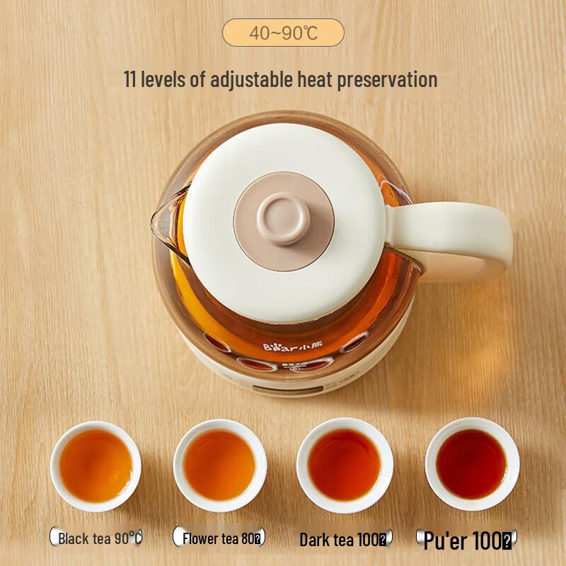 BEAR 1L Multifunctional Health Tea Cooker with Steamer CN Plug (adapter Included)