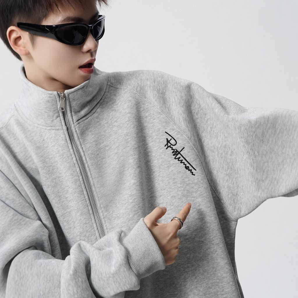 Cardigan Sweater Men's Winter Velvet Couple Coat Retro Casual Collar Jacket