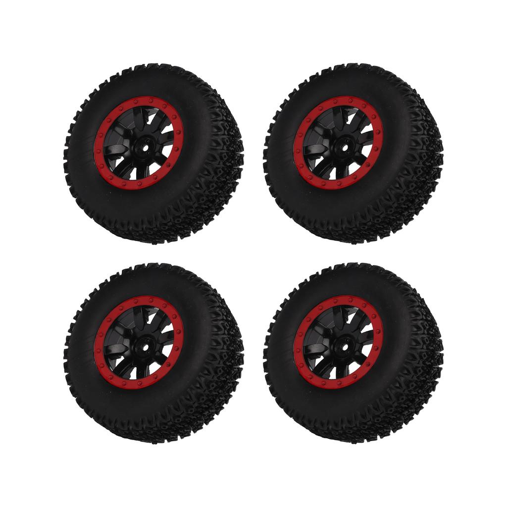 4pcs Short Course Truck Tires 12mm Hex RC Short Course Truck Rubber Wheel for   Slash for HPI