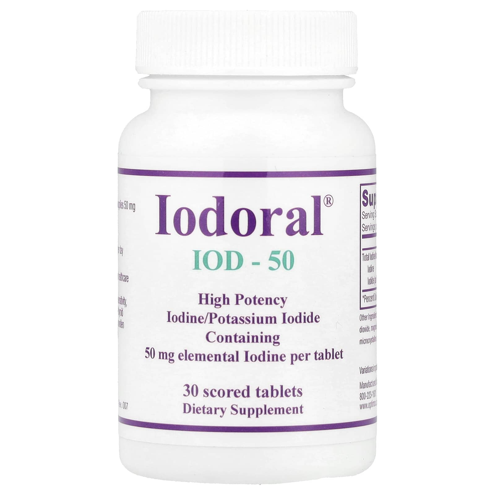 

Iodoral, Iod-50, 50Mg, 30 tablets