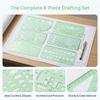 Multi-function Drawing Template Various Patterns Hollow Pattern Ruler  Handcraft Production