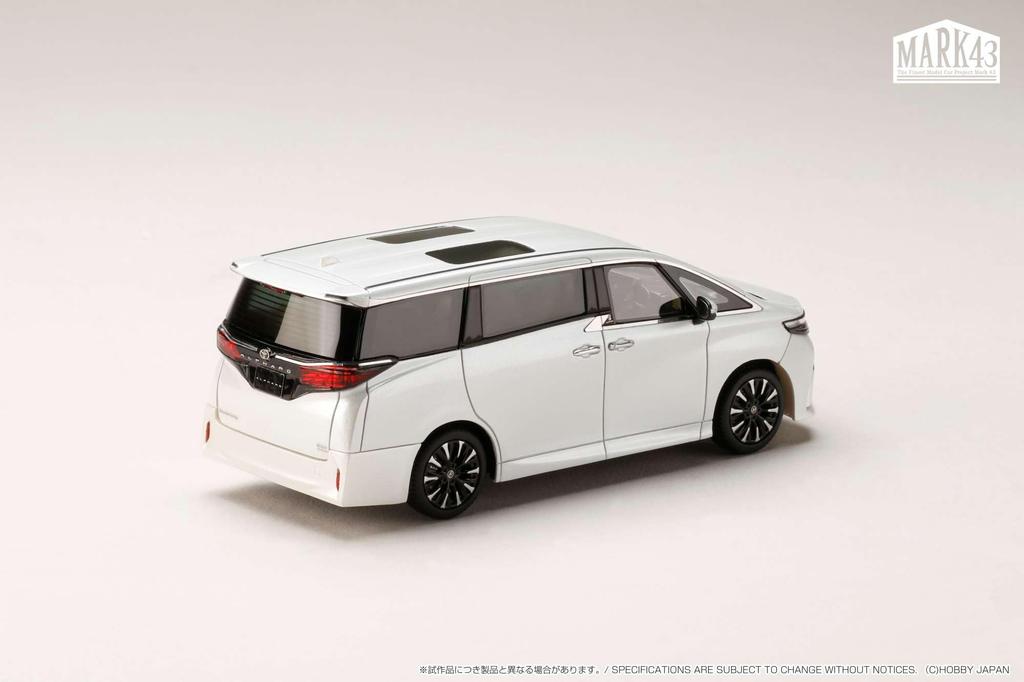 Hobby Japan MARK43 Toyota ALPHARD EXECUTIVE LOUNGE Platinum White Pearl Mica Finished Model PM43156AW 1/43