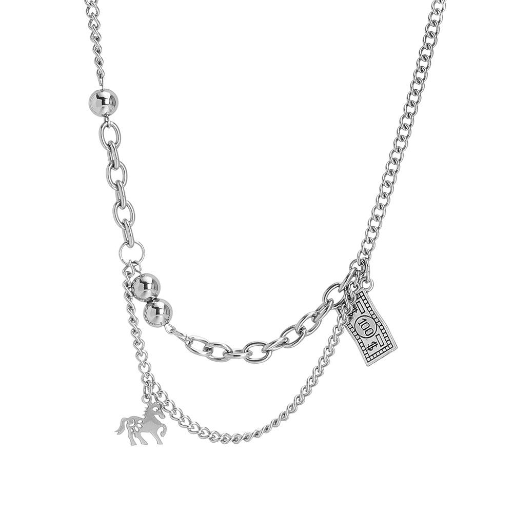 

Unisex Titanium Steel Hip-hop Street Style Necklace - Trendy European & American Design