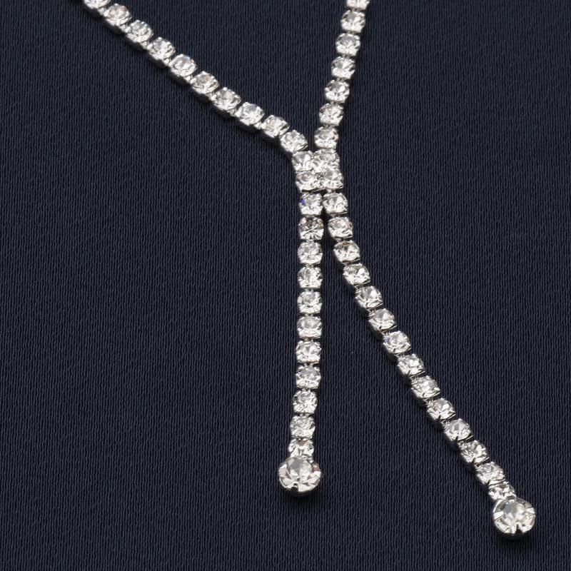 2024 Versatile Bridal Rhinestone Necklace & Stud Earrings Set