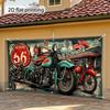 2D Door Banner, 1 Vintage 66th Street Garage Door Banner - with 66th Street signXY