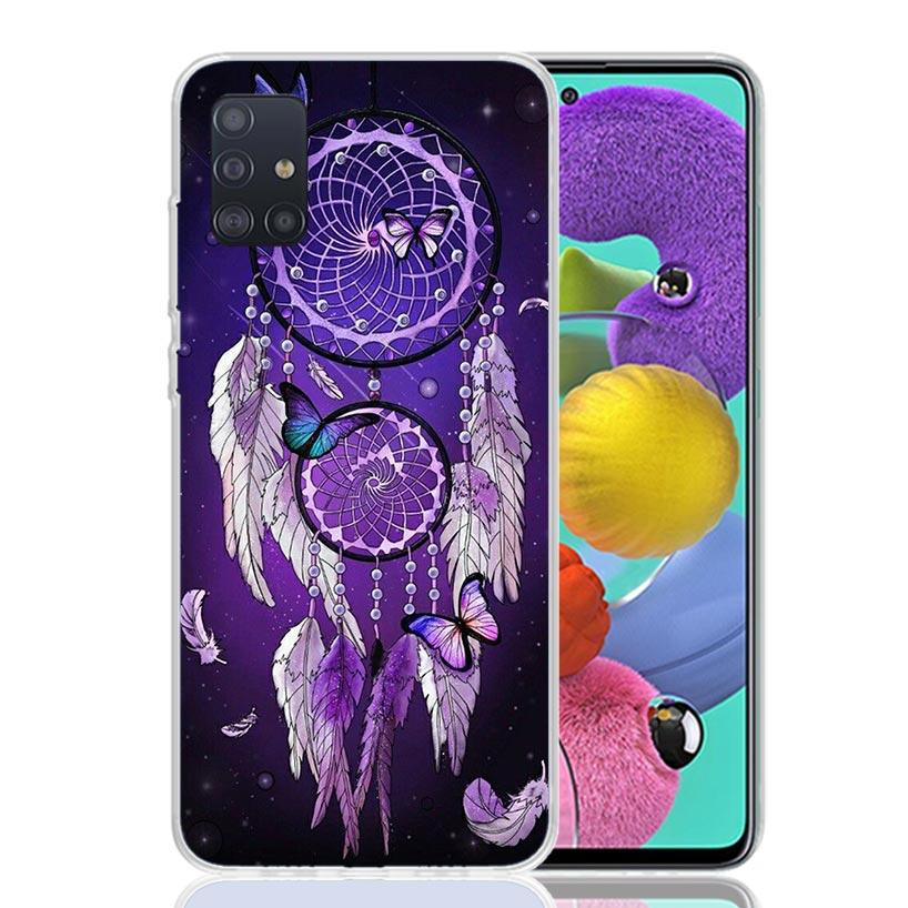 Retro Feather Dreamcatcher Phone Case For Samsung Galaxy A52 A32 A22 A12 A02S A50S A30S A51 A31 AA71 Note 20 Ultra 10 S10 Plus G
