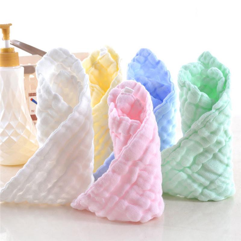 5PC Soft Cotton Baby Infant Newborn Handkerchief Towel Washcloth Feeding Wipe Cloth