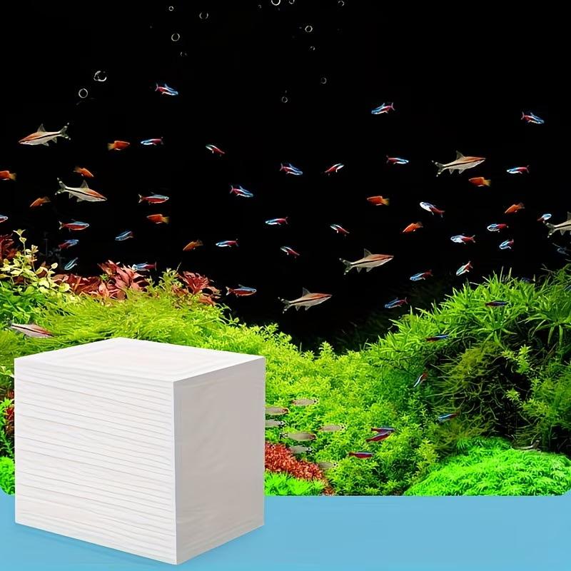 50/300Pcs Aquarium Color-Absorbing Sheets Filter Sheets Fish Tank Yellow-Absorbing Paper Pad , Water Purification Paper