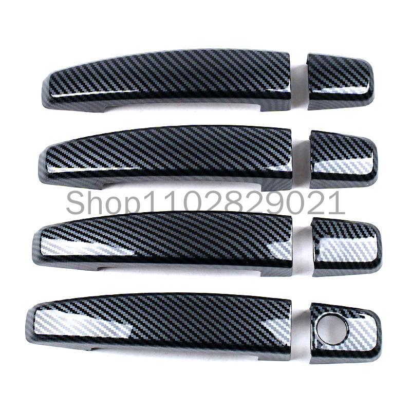 Car Door Handle Cover Trim Sticker Styling Scratch Resistant Auto Accessories For Opel Mokka J13 2012-2017 2016 2015 2014 2013