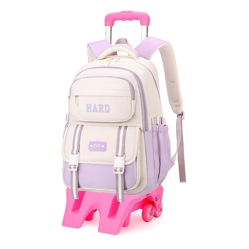 MIAOQIAO Kids Waterproof Rolling School Backpack Large