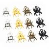 17x14mm 20pcs Black Bronze Gold Antique Silver Plated Spider Handmade Charms Pendant:DIY for bracelet necklace