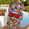 Game B-rawl Game S-Stars Anime Microfiber Printed Beach Towel Mountain Climbing Yoga Beach Swimming Running Absorbent Soft Towel