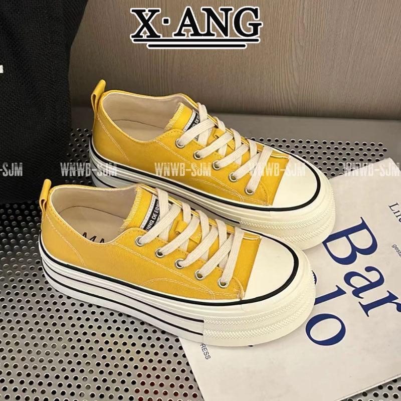 

Low-top platform canvas shoes children s 2025 spring and summer new breathable thin white shoes casual sports shoes board shoes 40
