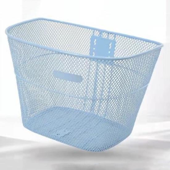 Bike Basket Thickened with Screw Sturdy Multifunctional Easy To Install Item Storage Metal Large Capacity Cycling Basket Student Bike Accessories