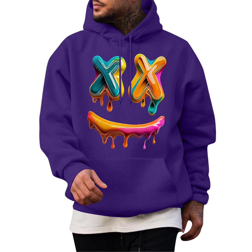Men's Casual Hoodie Fashion  Sweatshirt With Hood Leisure Tops Teenager Streetwear Fashion Long Sleeve Shirt Warm