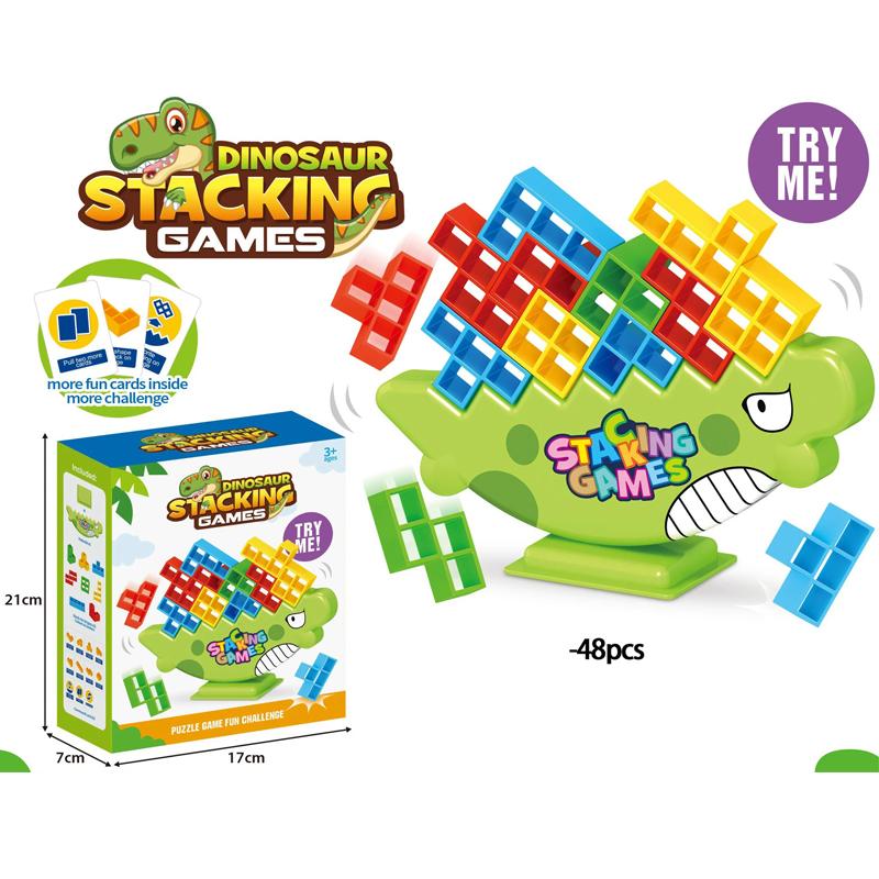 Hot Stacking Blocks Tetra Tower Balance Game Stacking Building Blocks Puzzle Board Assembly Bricks Educational Toys For Children