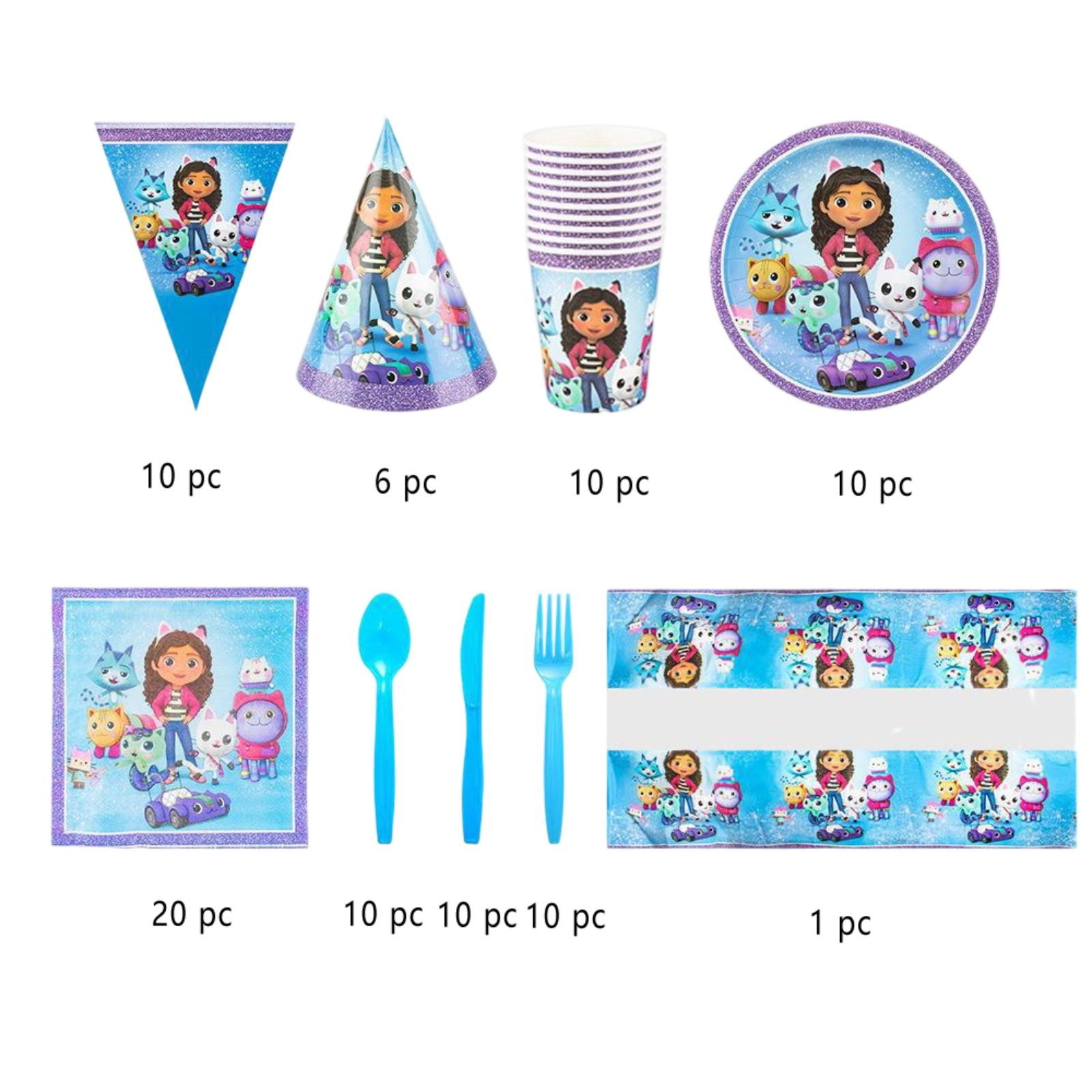 

Birthday Venue Decoration: Children s Disposable Paper Plates, Tablecloths, Tableware One Size