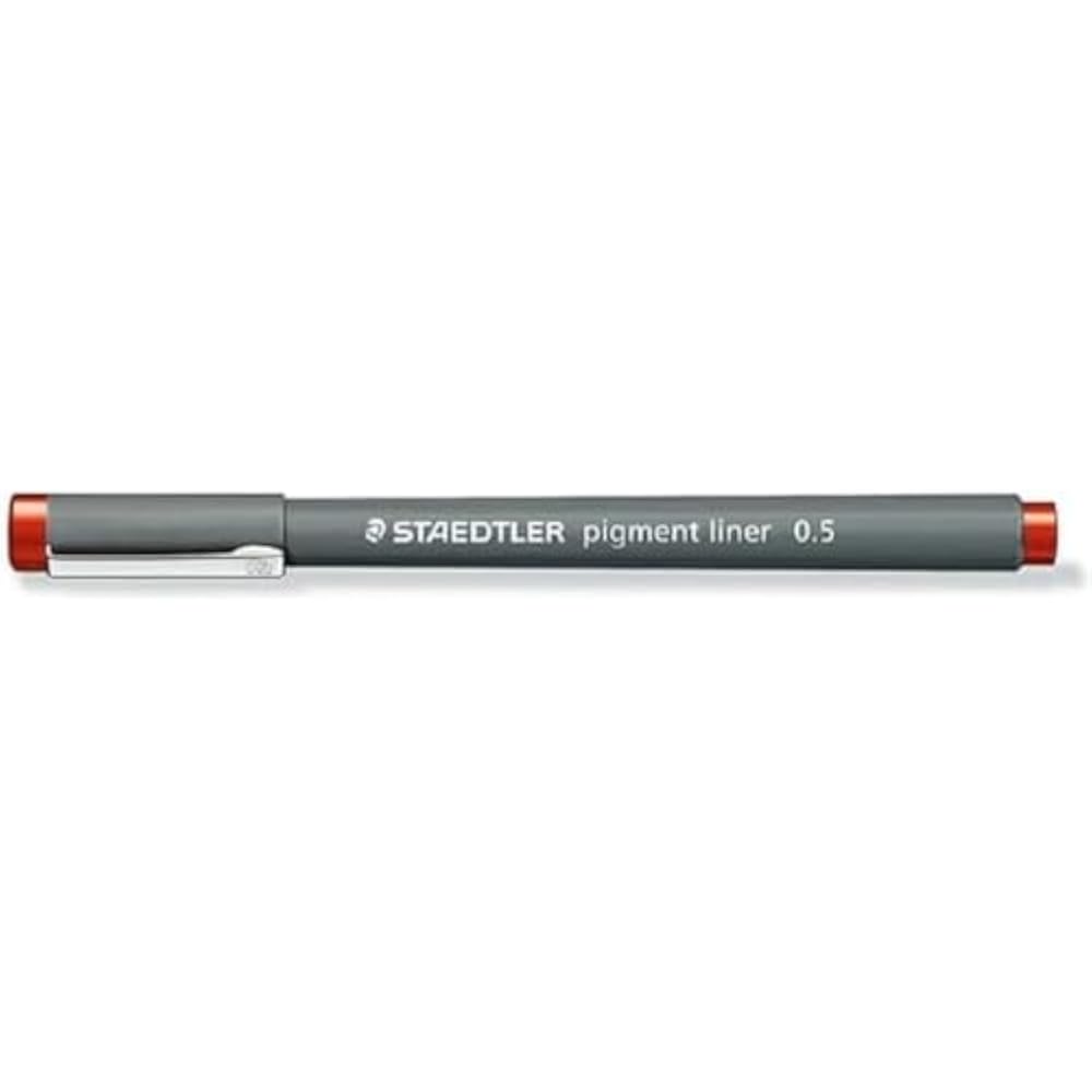 Staedtler Pigment Liner Color 0.5mm Red 308 05-2