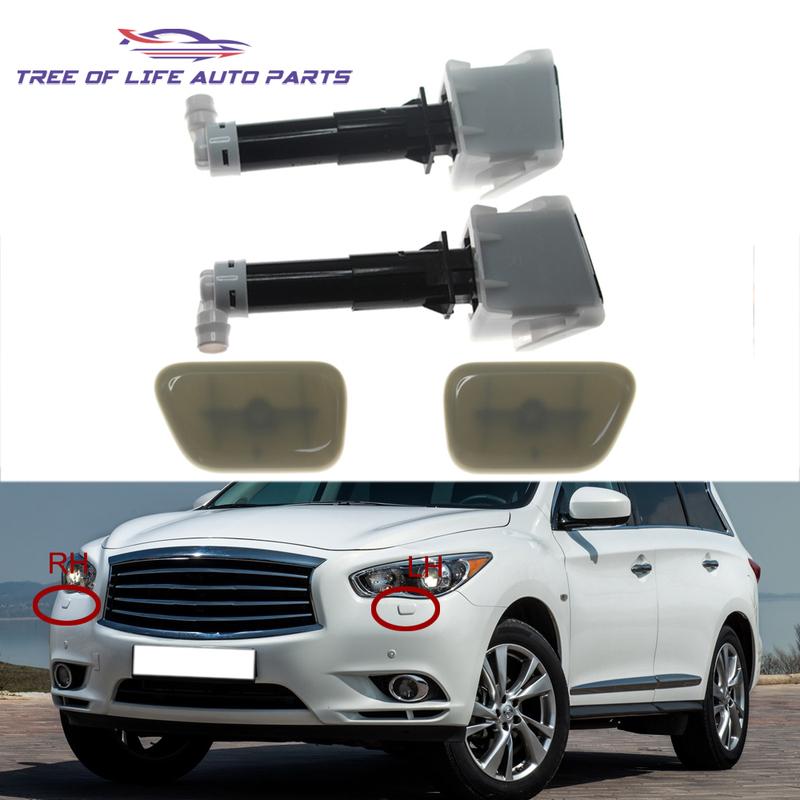 Front Headlight Headlamp Washer Nozzle Cover Cap For Infiniti JX35 JX QX60 (L50) 2013-2016 28959-3JM1A 28642-3JM0A 28958-3JM1A