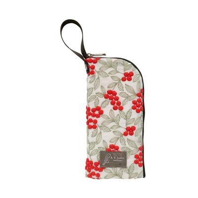 Wipeable and Washable Eyeglass Mimosa F301045 A.Y.Judie Case, Red, S54-045