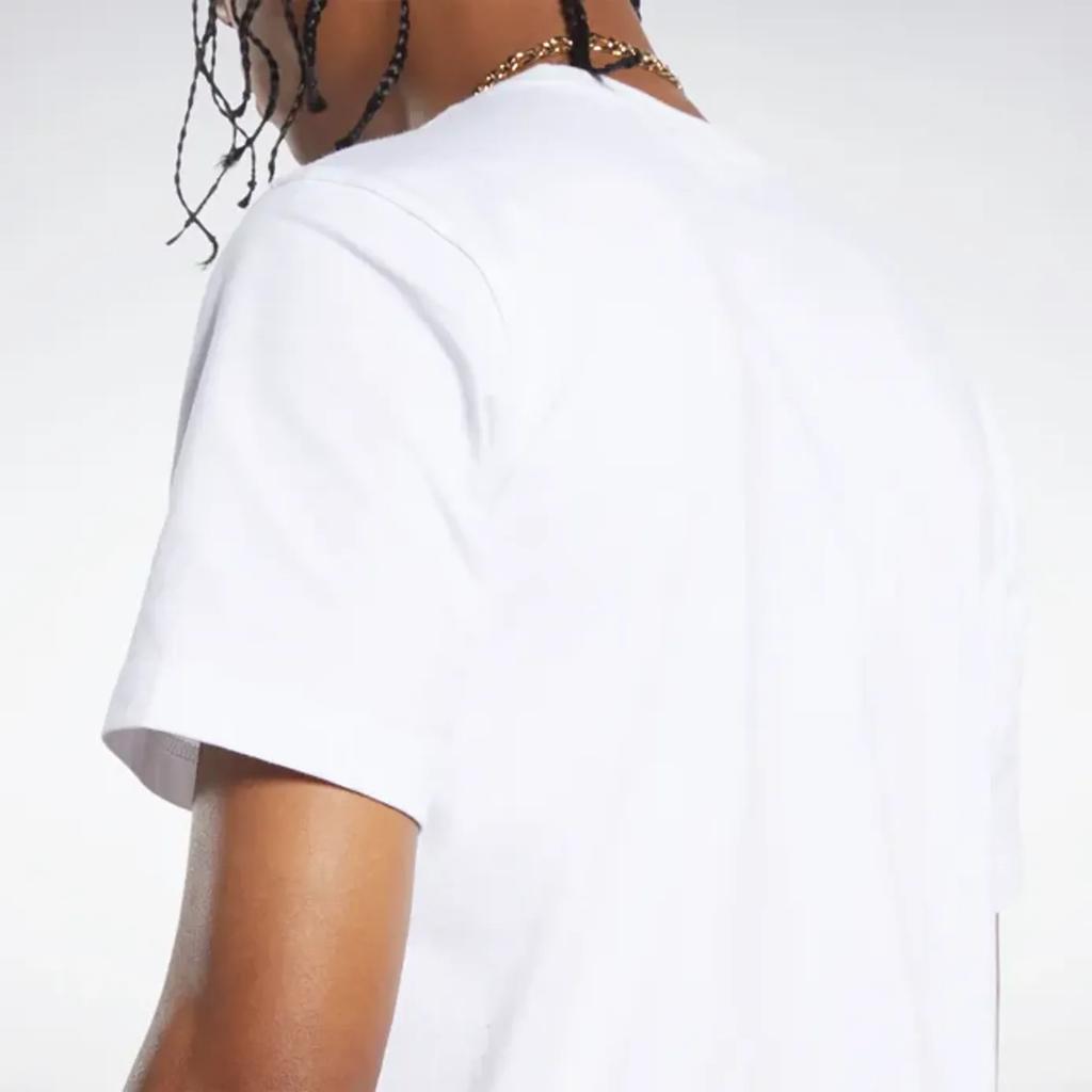 Reebok CL F Vector Tee Letter Logo Print Breathable Crew Neck Short Sleeve T-Shirt Unisex Tops White FK2655