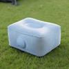 Plush Fabric Inflatable Booster Seat Foldable Travel Press Leg Stool Air Seat Cushion  Home Use