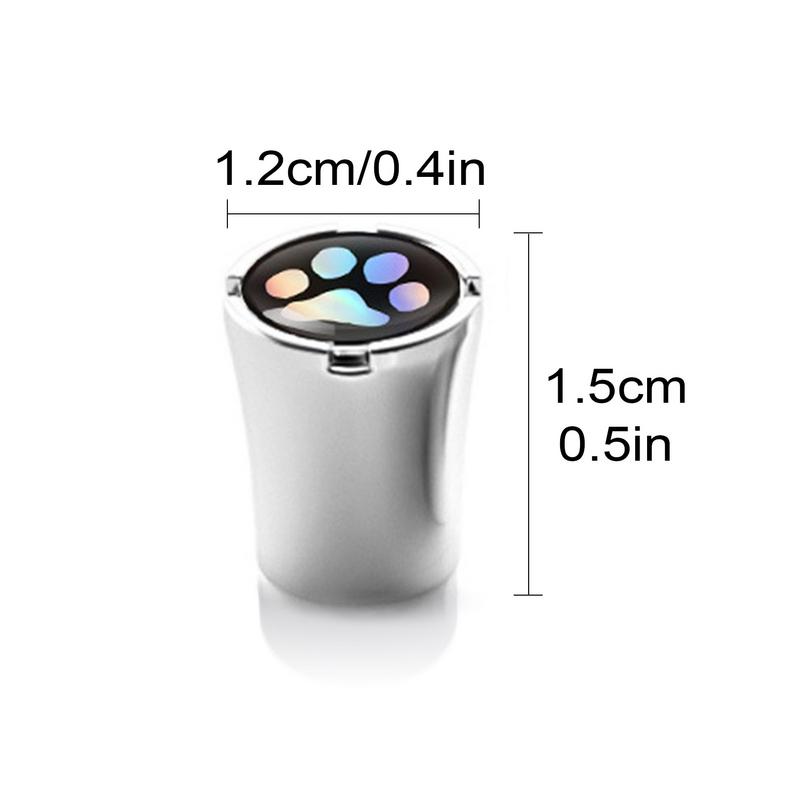 Tire Air Valve Cap Zinc Alloy Tire Pressure Caps Car Tire Valve Caps Footprint Patterns Anti-Theft Dust Caps Air Tire Caps For