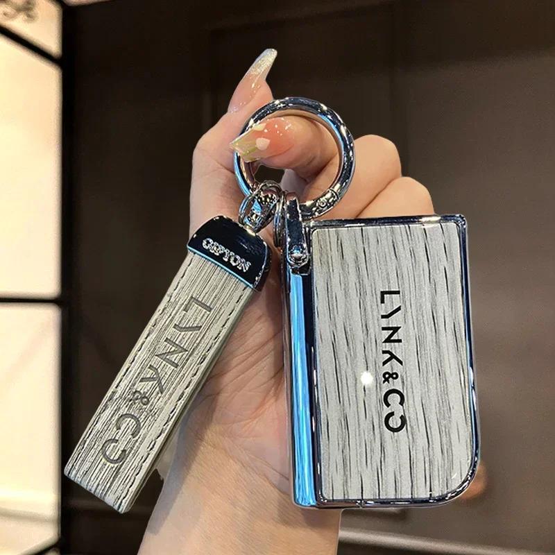 DCT4 Prémiové personalizované pouzdro na klíče pro muže a ženy, ochranné pouzdro na dálkové ovládání auta, klíčenkaPro LYNK&CO 03/09/01/02/06 /2023