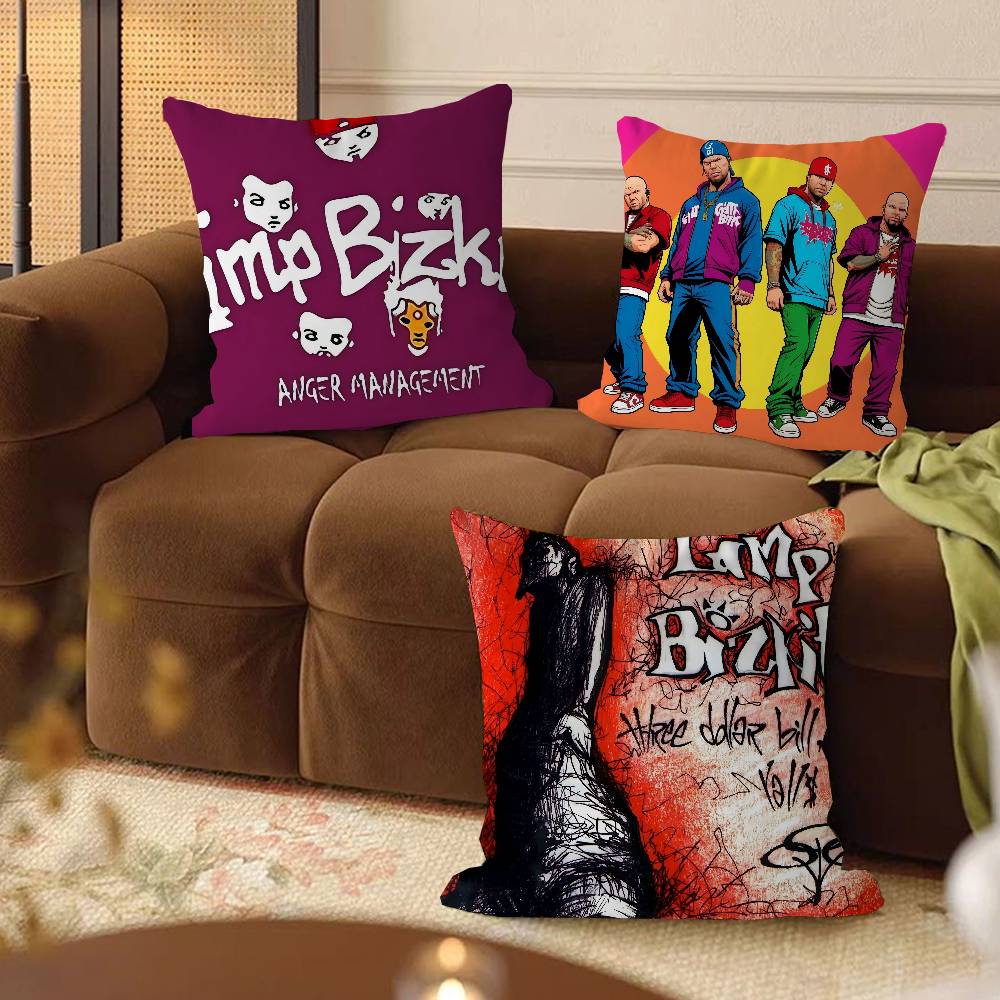 Band Limp Bizkit Decorative Room Aesthetics Pillow Case Home Decor Bedroom Sofa Bed Couch Pillow Cover 45x45
