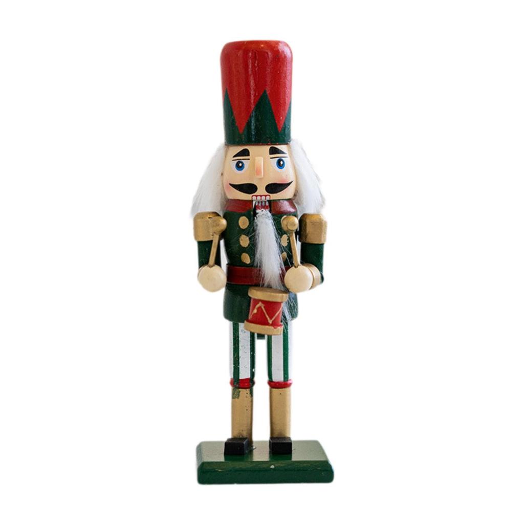 Wooden Christmas Nutcracker Traditional Classic Decoration Christmas Ornament for Kids Gifts Home Centerpiece Parties Table