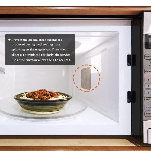 5-Piece Universal Mica Sheet Microwave Oven Repair Parts for Kitchen, Home, Office, and Restaurant Use (4" x 4.7")
