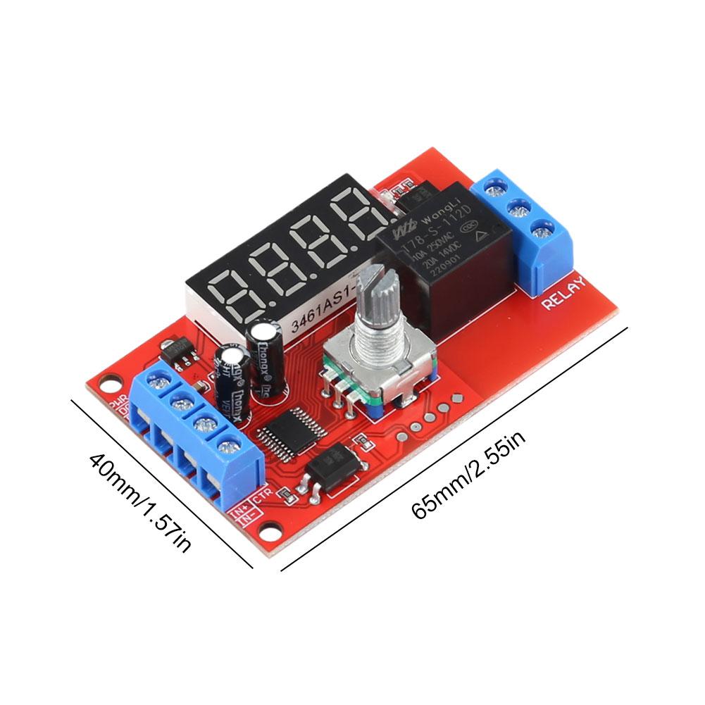 Trigger Timer Control Switch Module Adjustable Time-Delayed Trigger Timing Switch Relays Board for Pump Control