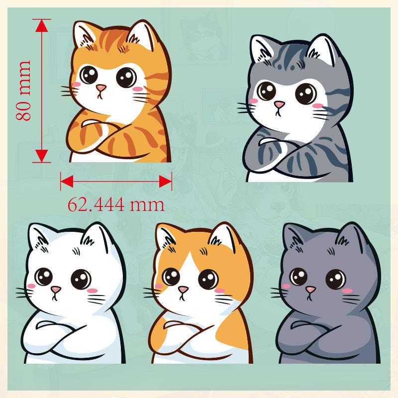 New Funny Pet Cat Car Sticker Car Body Creative Decals Decor Accessories for Car /Electric Vehicles/ Motorcycles DIY Decorative