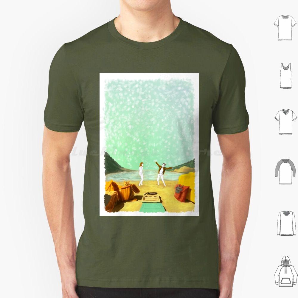 Moonrise Kingdom Painting Poster T Shirt Cotton Men Women DIY Print Moonrise Moonrise Kingdom Wes Anderson Egloop Gloop Frame