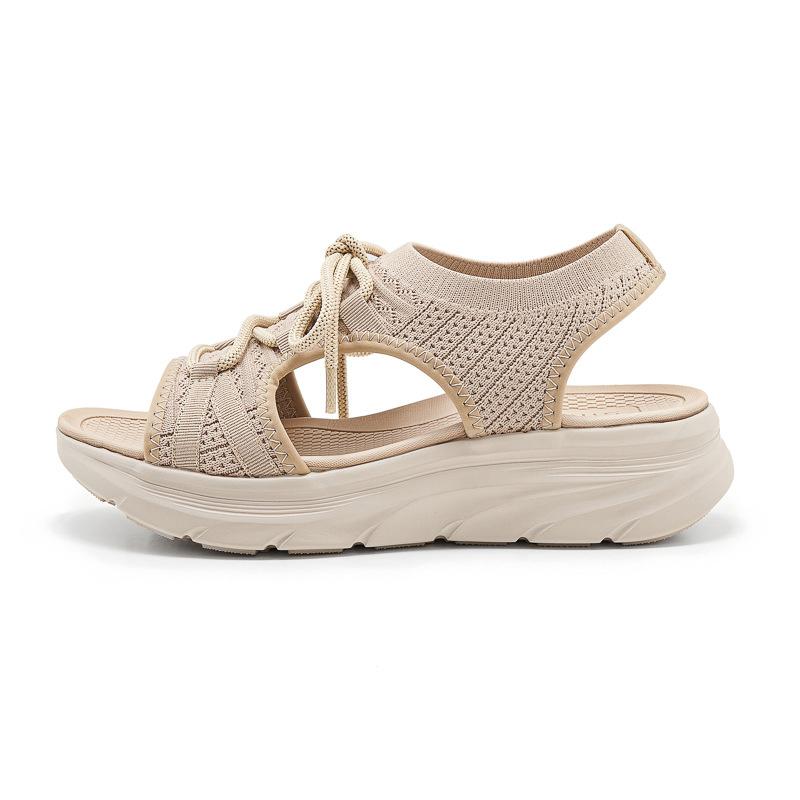 European And American Fashion Breathable New Sports Md Casual Strap Solid Color Women's Sandals Comfortable Large-Size Sandals