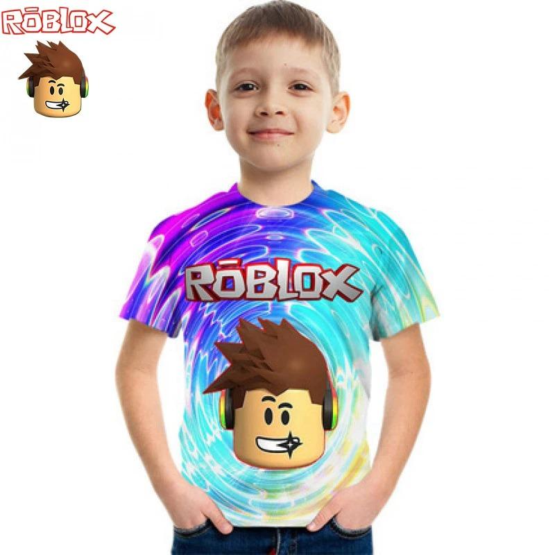 Summer Children Roblox Game Print Tee Boys Clothes Girls Anime