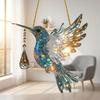 Two-dimensional plane2Two-dimensional Flat Sunlight Capturing Decorative Refraction Device with Colorful Light Rays, Exquisite and Compact Black