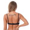 Damen Spitze BH Cutout Gepolstert Bügel Verstellbare Träger Ausgeschnittenes Design Brassiere Unterwäsche