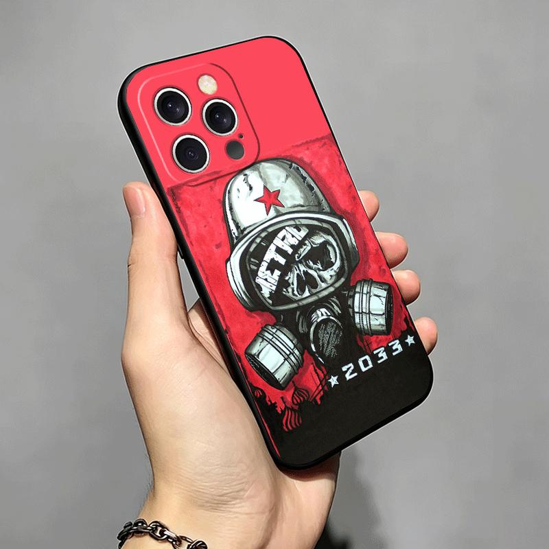 Soft Phone Case For iPhone 17 16 Pro Max 15 Metro 2033 16E 17E 14 Plus 13 Mini 12 XS 7 SE 8 Air Black Cover Shell
