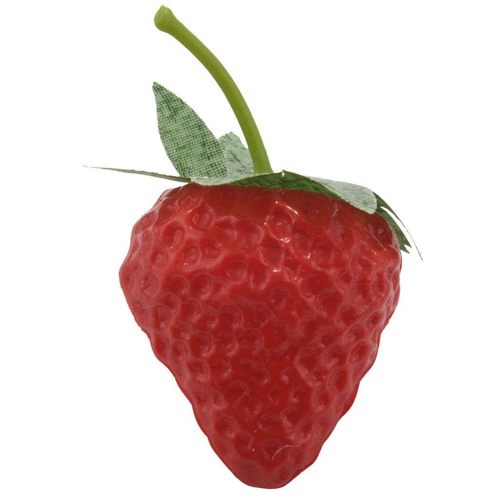 Versatile 20 Pieces Artificial Strawberry Fake Fruit Strawberries Photography Prop Home Kitchen Cabinet Party Ornament