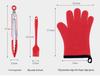Set di Accessori Rotondi in Silicone Resistente al Calore per Friggitrice ad Aria