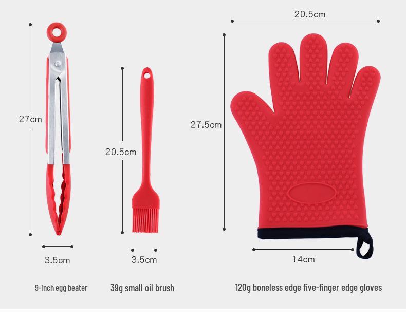 Set di Accessori Rotondi in Silicone Resistente al Calore per Friggitrice ad Aria
