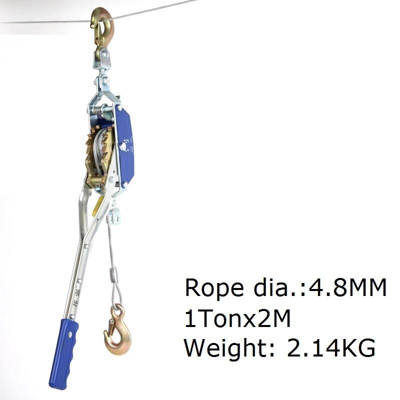 1T-2T Japanese style ratchet cable puller hand steel wire rope winch puller pulling wire grip Industrial grade webbing sling.