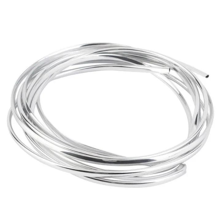 

6M Car Door Chrome Moulding Trim Strip Scratch Guard Protector Cover Strip for Car Door Edge Air Outlet Door Hood Trunk Bumper