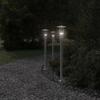VidaXL Outdoor Floor Lamps 3 Pcs Silver 100 Cm Stainless Steel, Outdoor Ground Lighting, Ground Lighting of 4006352