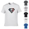 Herrenmode Superman Gym Bodybuilding T-Shirt mit Premium-Baumwollmischgewebe
