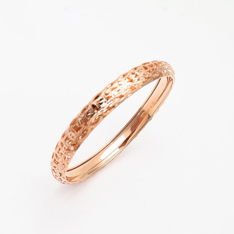 Purple Gold Shiny Coins, High-End Foreign Trend Color Gold Plated Rose Gold Shiny Bracelet