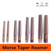 2PCS/Set MT0/MT1/MT2/MT3/MT4 Hand Reamers Set Steel Fine/Rough-Edge Chamfer Morse Taper Reamer Handheld Durable